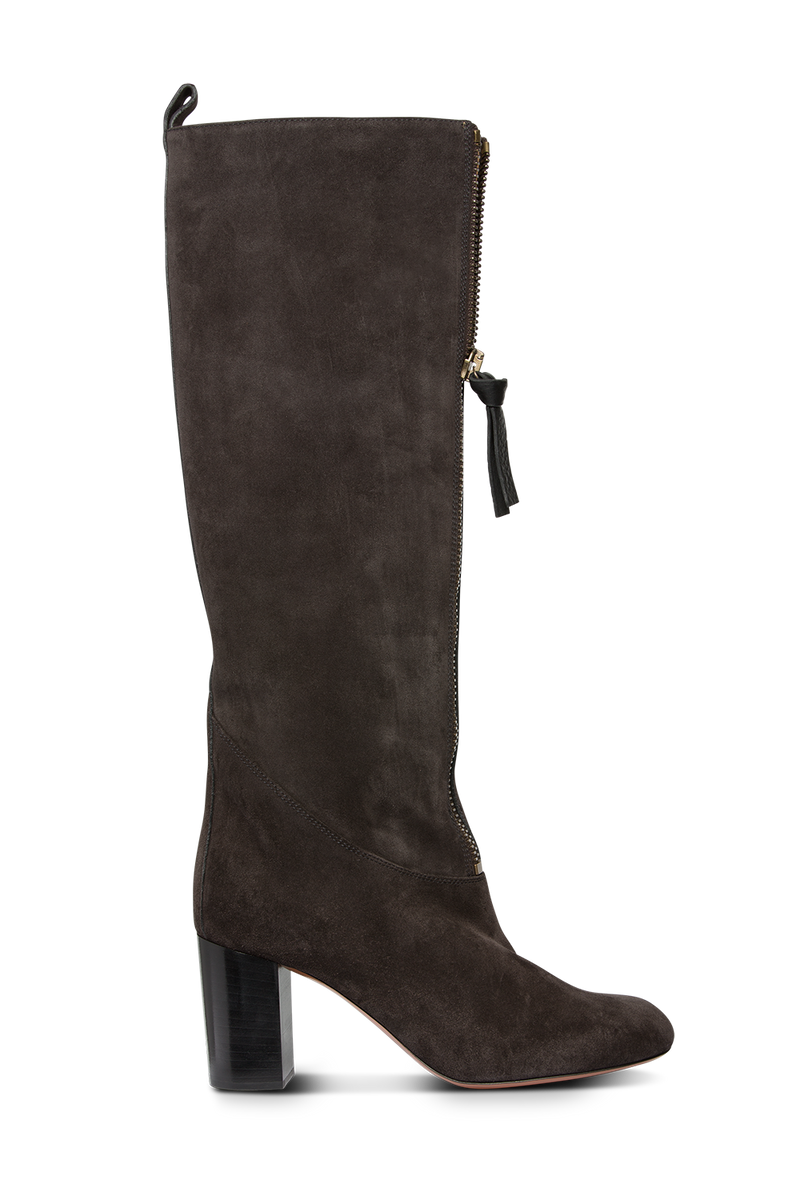 【関税＆送料込み】ChloAC High Leather Boots CHLOE Zip Front Knee High Boots – UFFIZIMODA